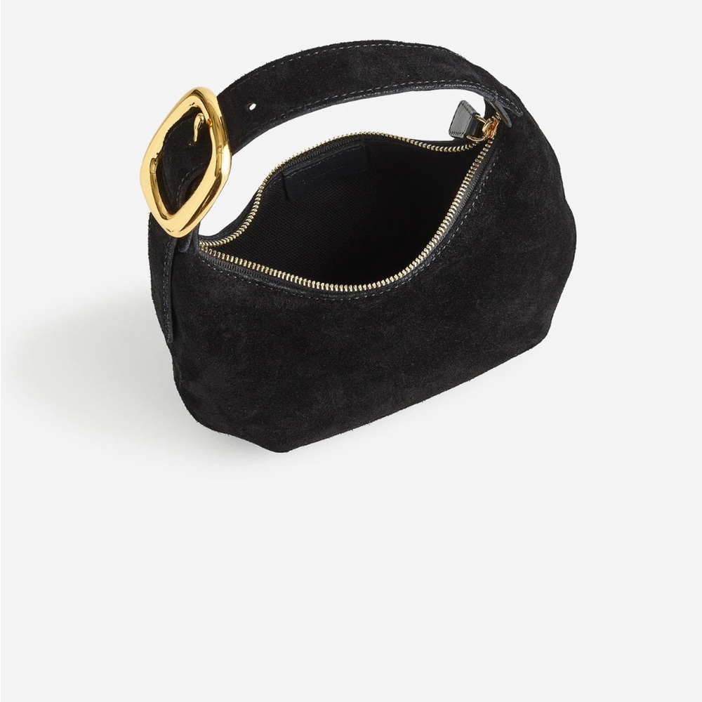 Madewell Black Mini Bag with Gold Accents